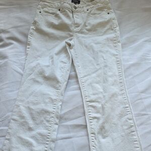 NYDJ Straight Leg Jeans in Soft Cream